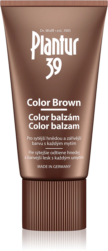Plantur 39 Color Brown, bálsamo com cafeína para cabelos castanhos.