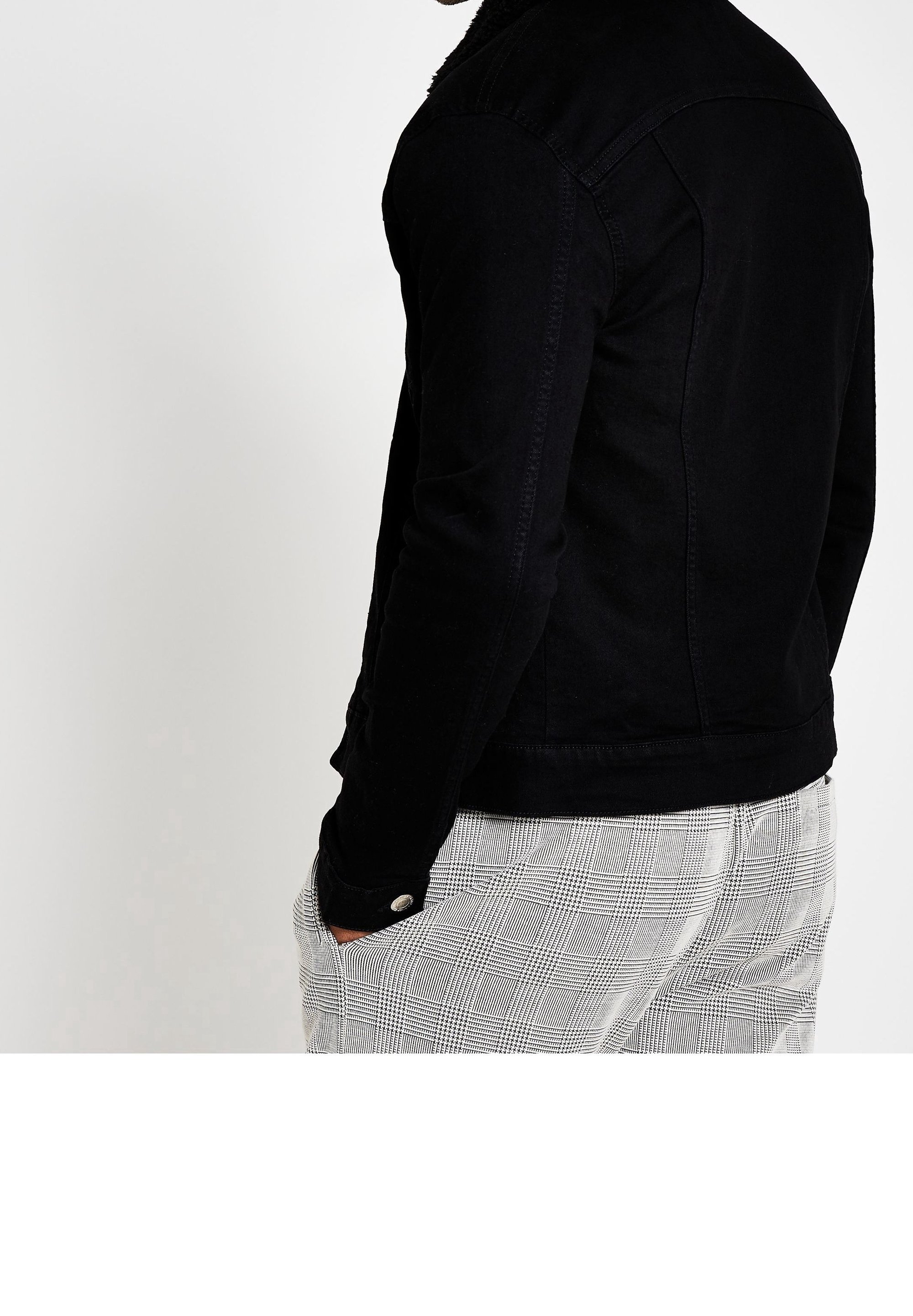 Giacca di jeans River Island - nera