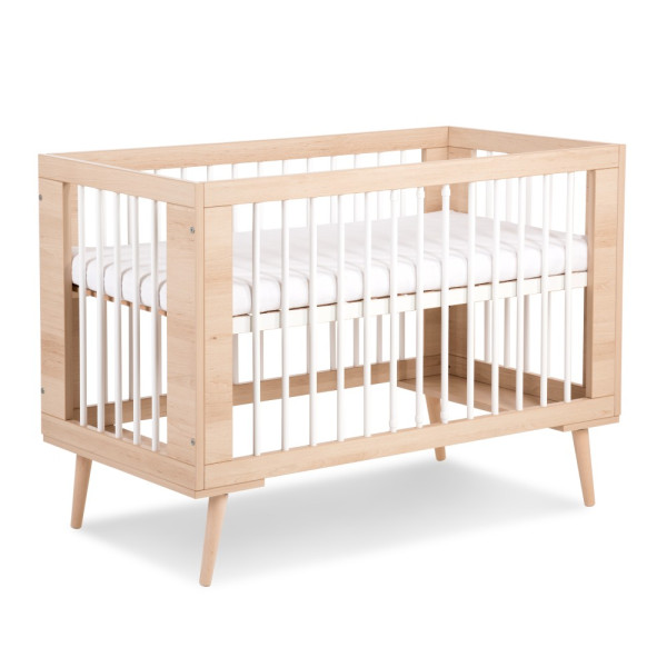 Łóżeczko dziecięce SOFIE 120x60 buk/białe