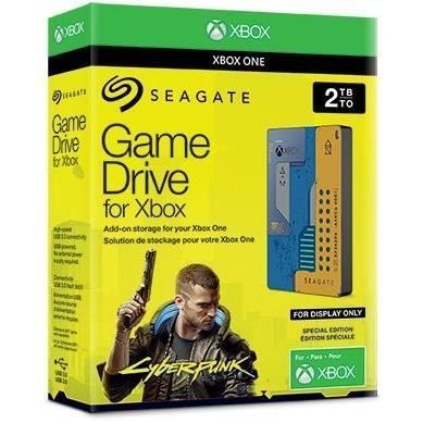 SEAGATE - Disco rígido externo para jogos Xbox - Cyberpunk 2077 - 2 TB - USB 3.0 (STEA2000428)