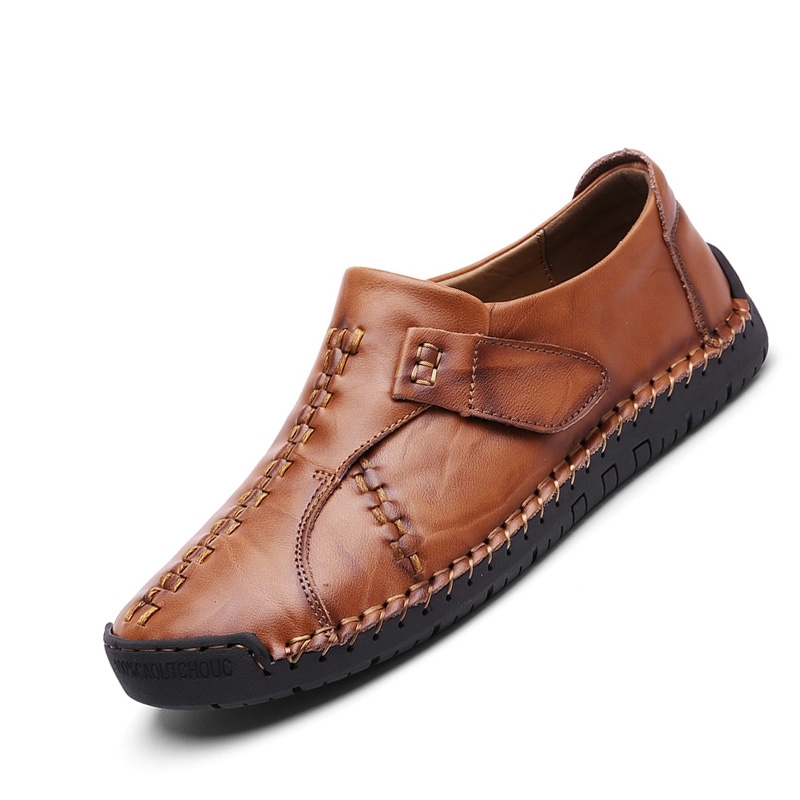 Scarpe da uomo taglie grandi 38 46 Mocassini in vera pelle Nuovo stile Scarpe eleganti casual da lavoro Cucite a mano Comode ballerine