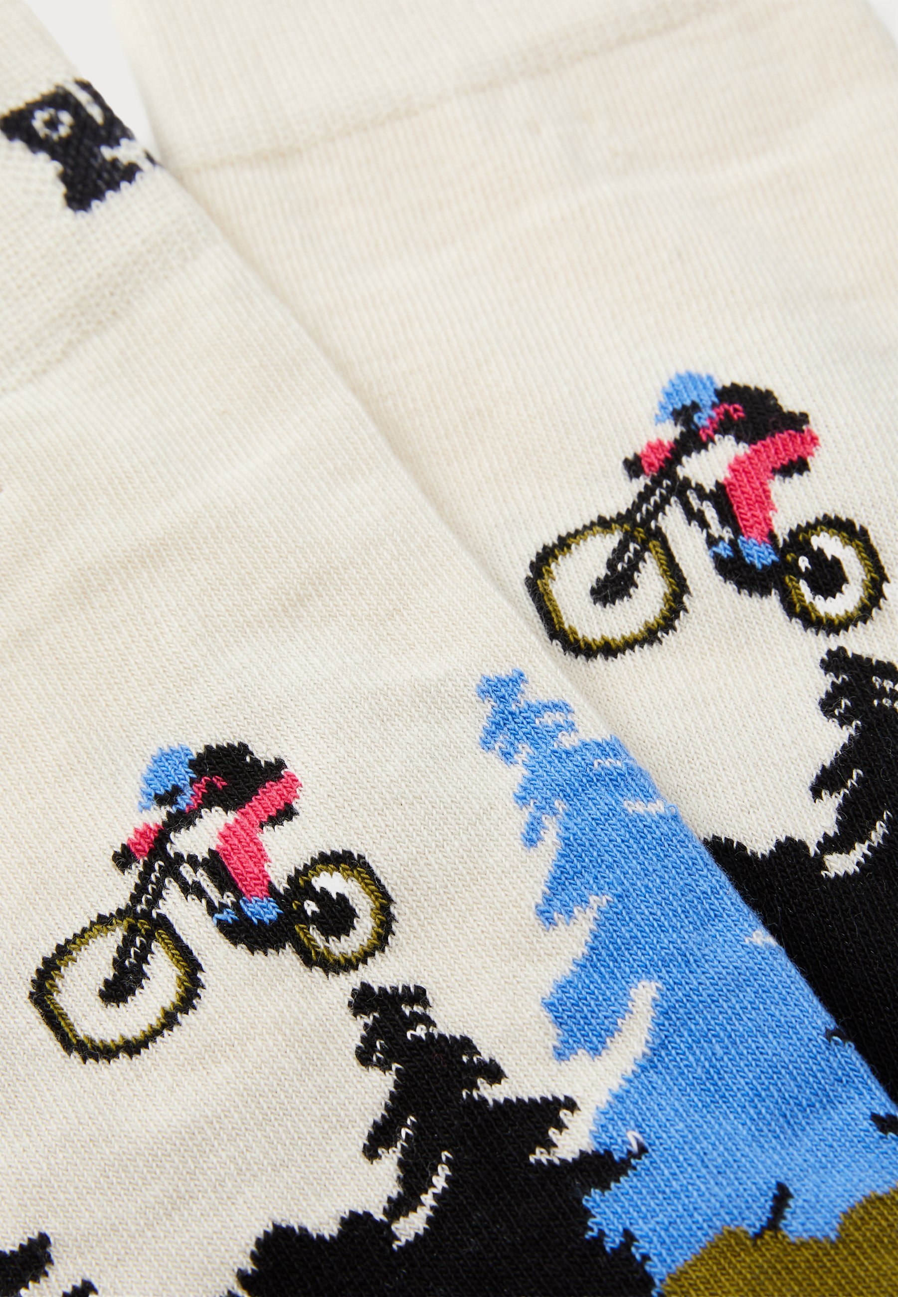 Happy Socks SKARPETKI NA ROWER GÓRSKI UNISEX - Skarpetki - białe