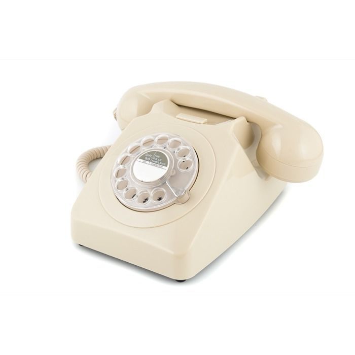 Téléphone analogique fixe - GPO - 746 - Ivoire - Vintage - Filaire