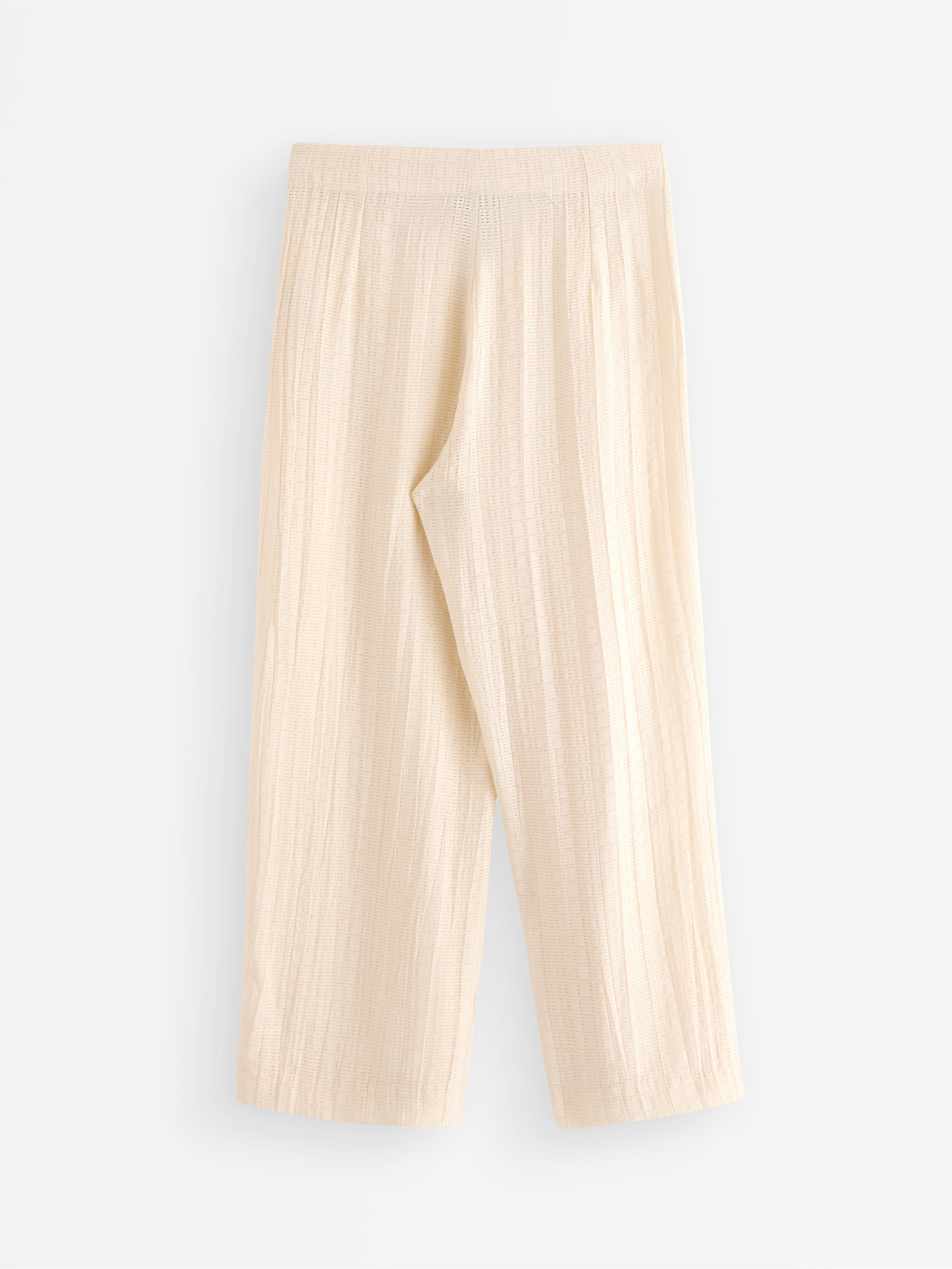 LYKKE Los pantalones anchos Blanco roto