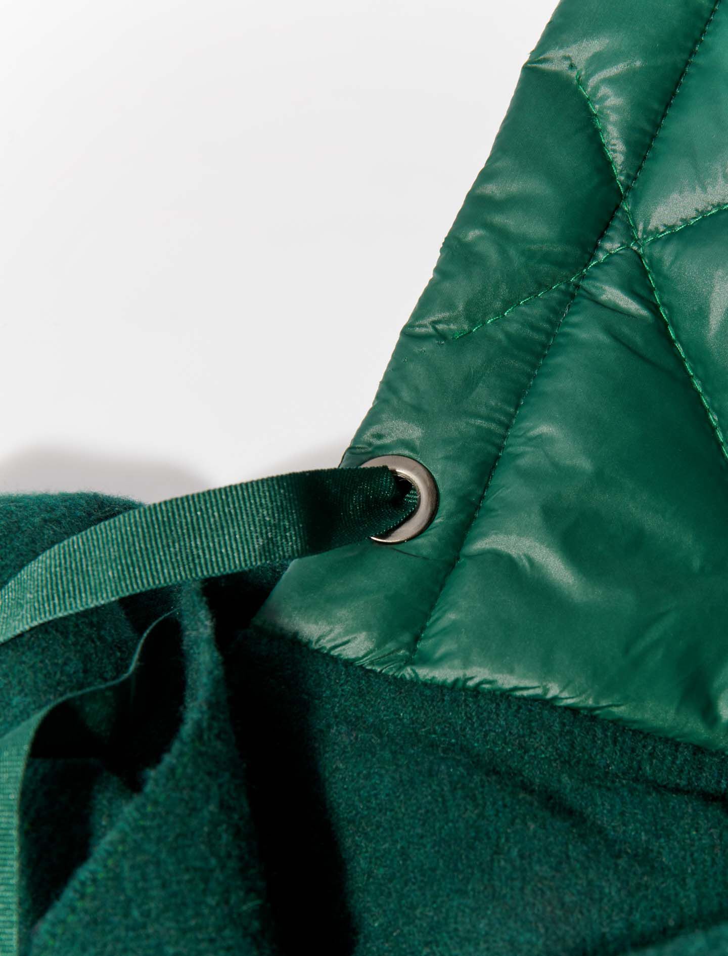 Hupullinen poncho - Pullonvihreä