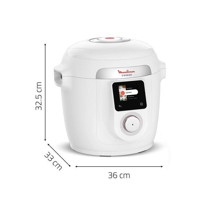 Multicooker Moulinex Cookeo Wifi 9 in 1, 6 litri, 9 modalità di cottura, bianco, CE952110