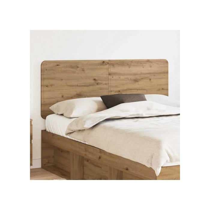 Tête de lit moderne en bois d'ingénierie - vidaXL - Chêne artisanal - 163x3x100 cm - Durable - Facile à nettoyer