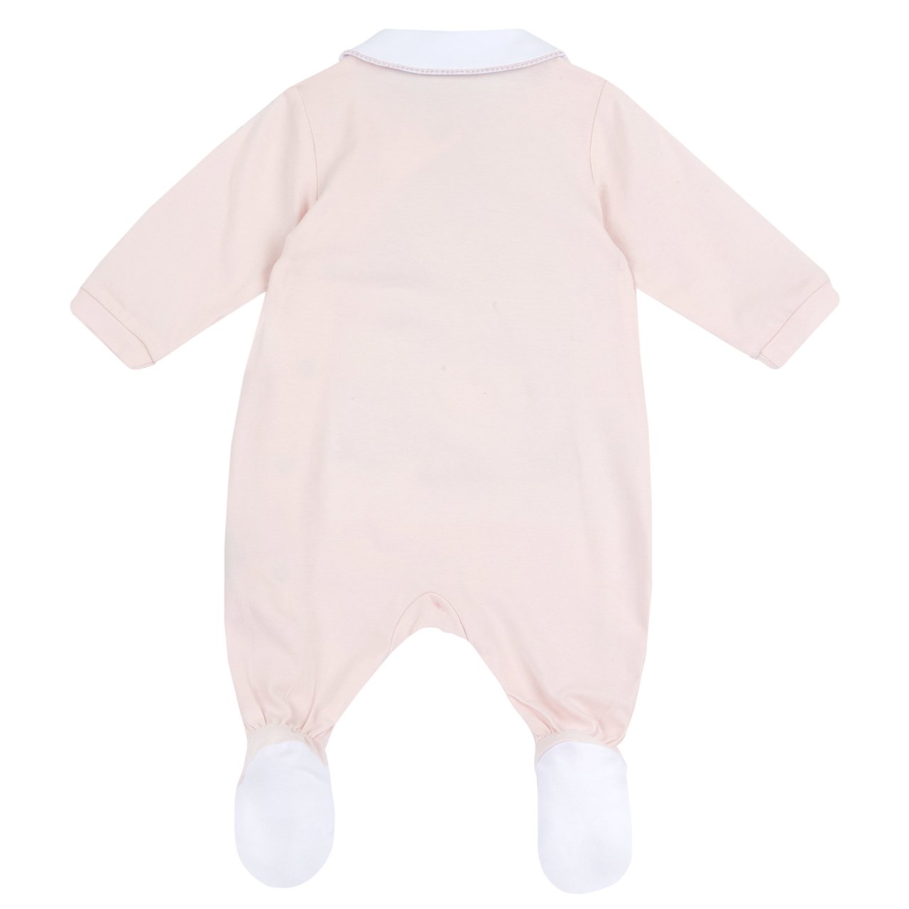 Babypyjama mit Schwanenmotiv und Öffnung vorne