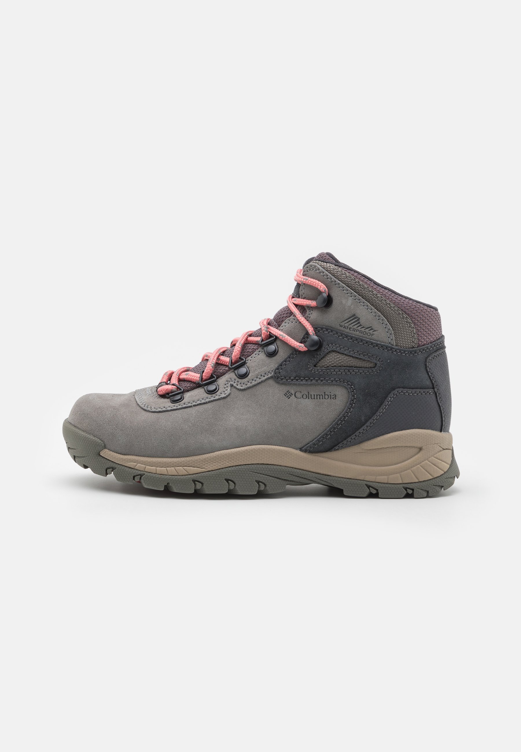 Columbia NEWTON RIDGE™ PLUS WATERPROOF AMPED - Buty trekkingowe - stratus/canyon rose