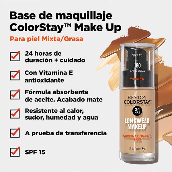 Machiaj Colorstay pentru ten mixt/gras