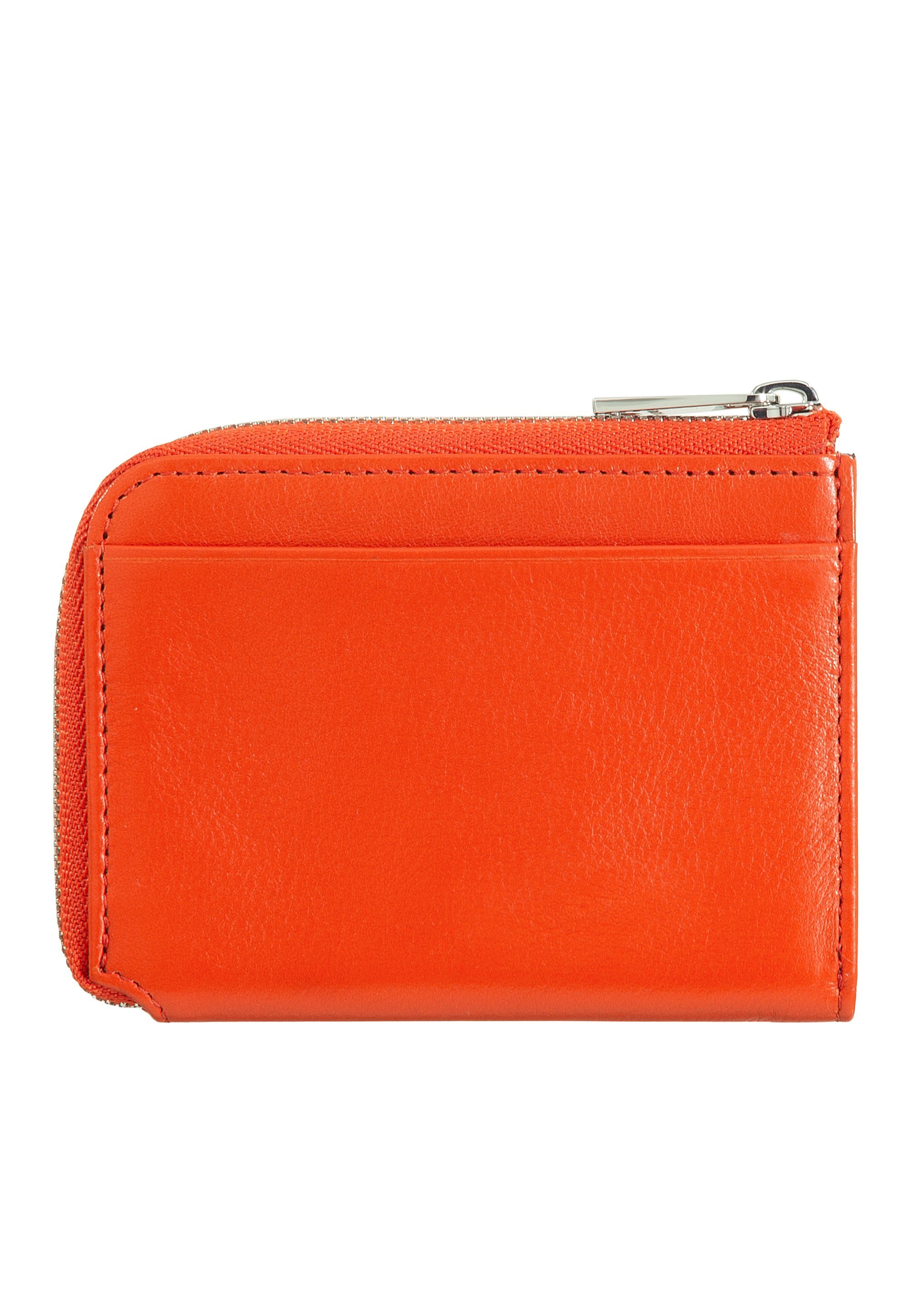 DUDU RFID DESIGN COMPATTO TASCABILE - Portemonnee - arancio