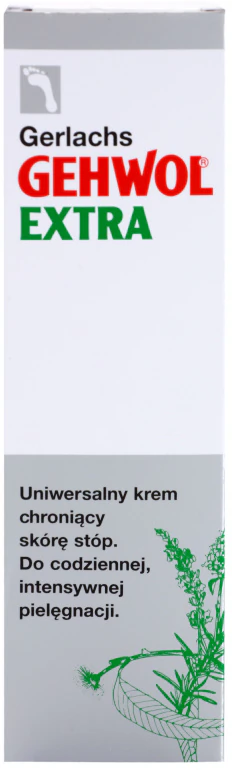 Gehwol Extra creme universal para os pés com amplo espectro de ação.