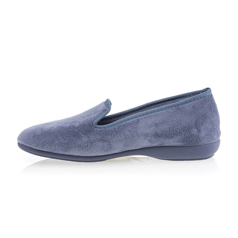 Blaue Damenpantoffeln