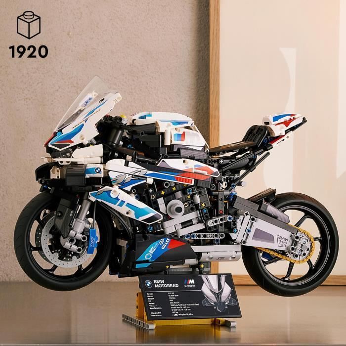 LEGO® Technic 42130 BMW M 1000 RR, BMW motorfiets bouwset, MotoGP-model, schaal 1:5, motorcadeau voor volwassenen