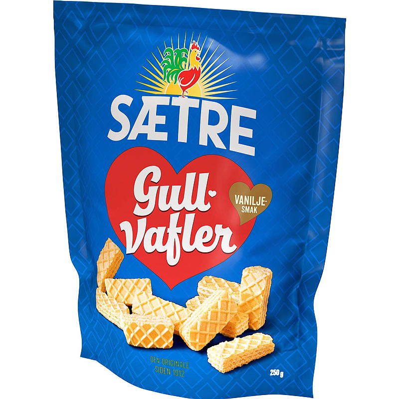 Sætre Guldvafler 250 g, vanilje