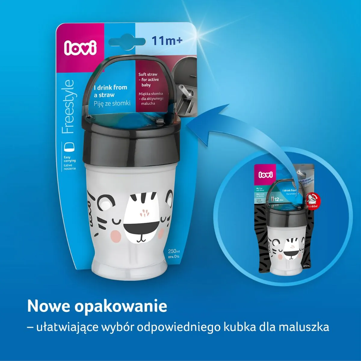 Lovi Mój Kubek ze Słomką Active Salt & Pepper