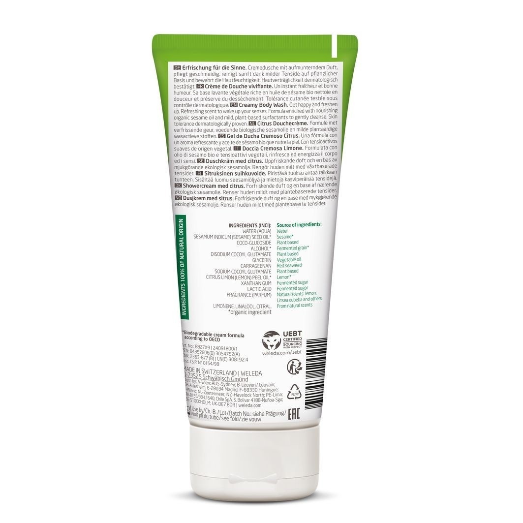 Weleda krema za čišćenje lica Citrus Refresh krema za tuširanje - 200 ml