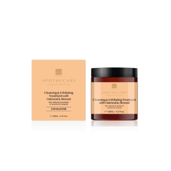 Dr Botanicals eksfolierende med havregryn, dobbeltpakning, 2 x 120 ml