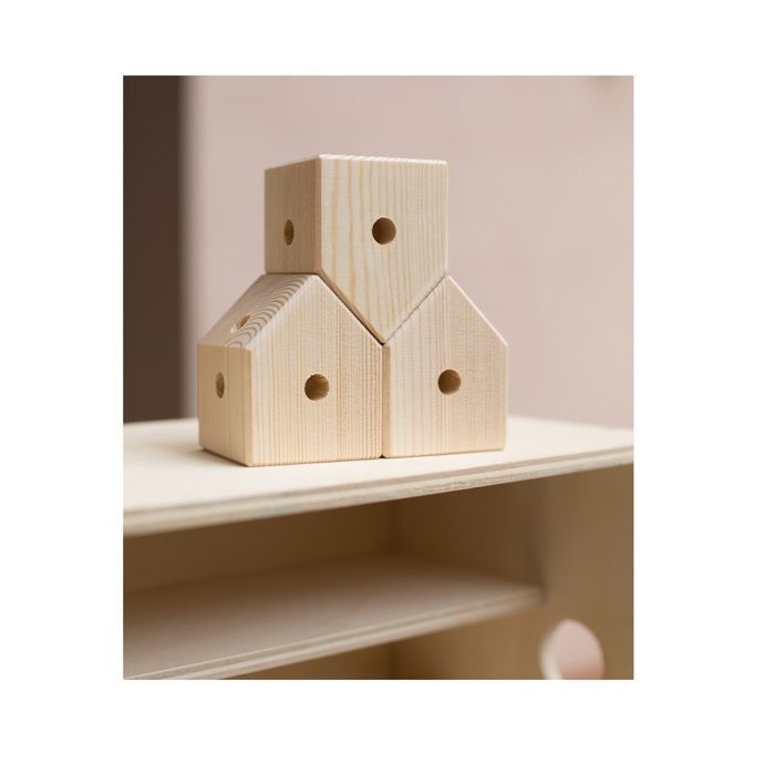 Trigonos Baukasten – Holzbausteine – 10-teilig – Unisex – ab 4 Jahren