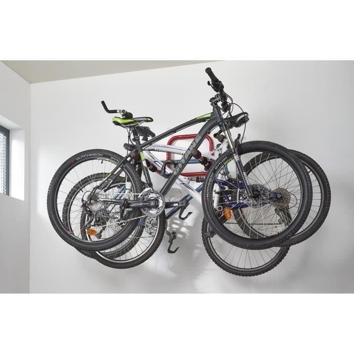 Suporte de parede dobrável MOTTEZ para 3 bicicletas ou multiuso