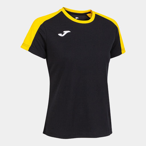 Joma Eco Championship Kurzarm-T-Shirt Schwarz Gelb
