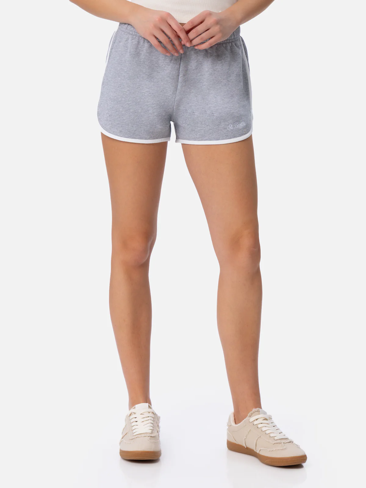 Francine katoenen pull-up shorts voor dames