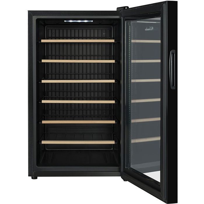 Cantinetta portabottiglie - LA SOMMELIERE - 28SILENCE - 28 bottiglie - Classe F - 43 x 49,5 x 72,8 cm - Nero