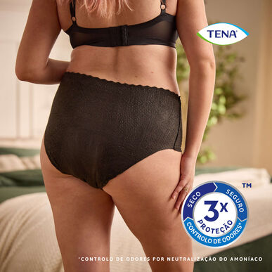 Tena Silhouette Plus -inkontinenssialushousut, koko M, musta, 9 kpl.