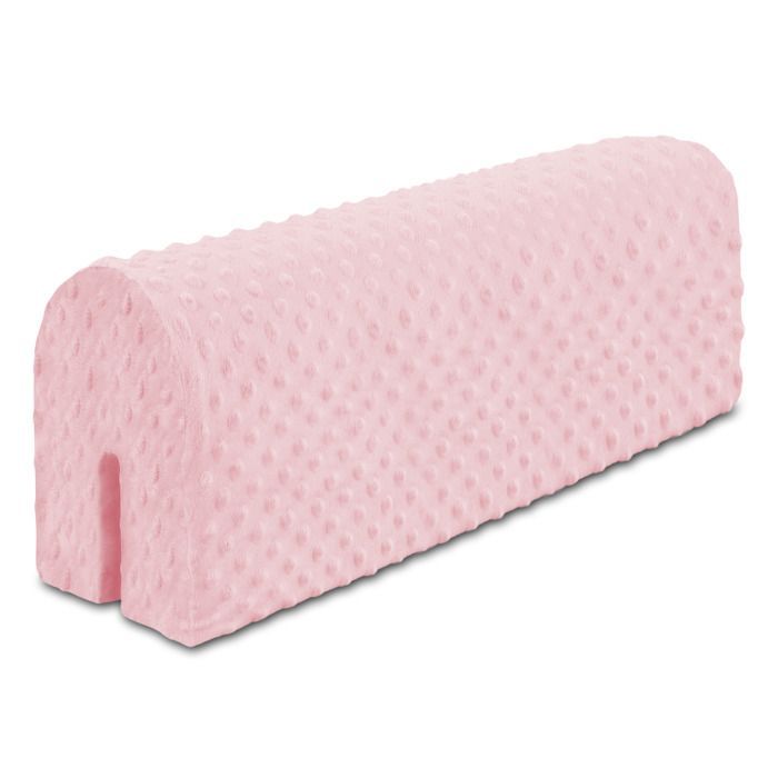 Tour de lit bebe protection enfant 70 - contour de lit bébé complet respirant protège-lit bord en mousse Rose Minky
