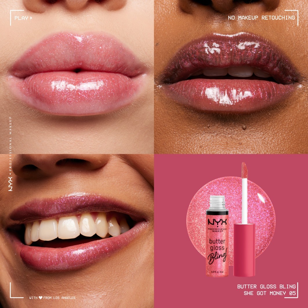 NYX Professional Makeup Lip Gloss Butter Gloss Bling - 8 ml