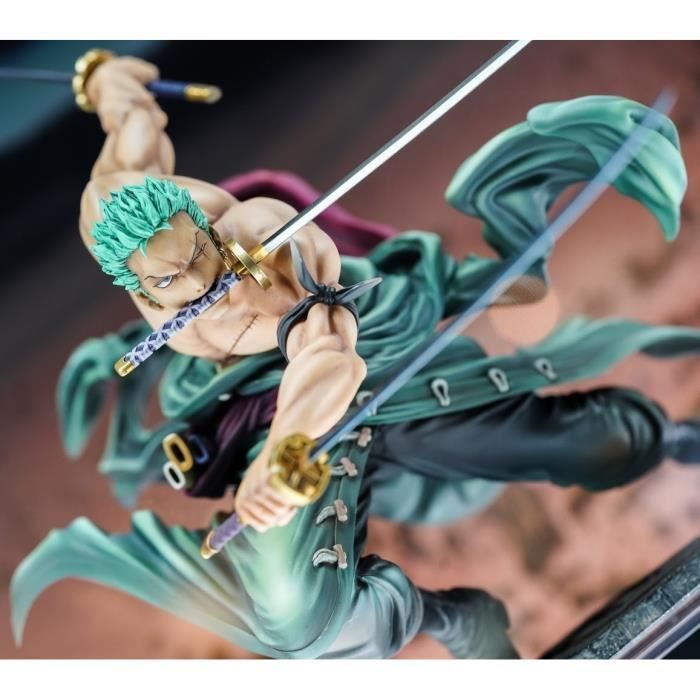 One Piece Zoro beeldjescollectie 3000 stuks - Japans PVC speelgoed 21 cm - Gemengd groen