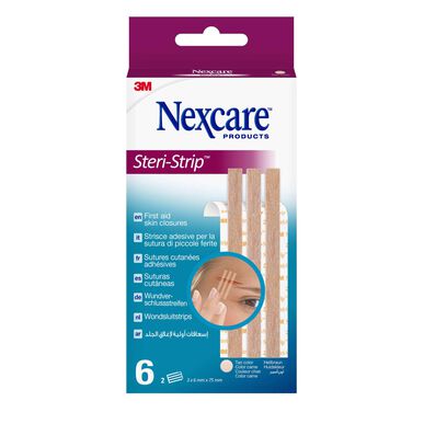 Nexcare jastučići za šavove 75 mm x 6 mm Steri Strips 6 komada 6 komada