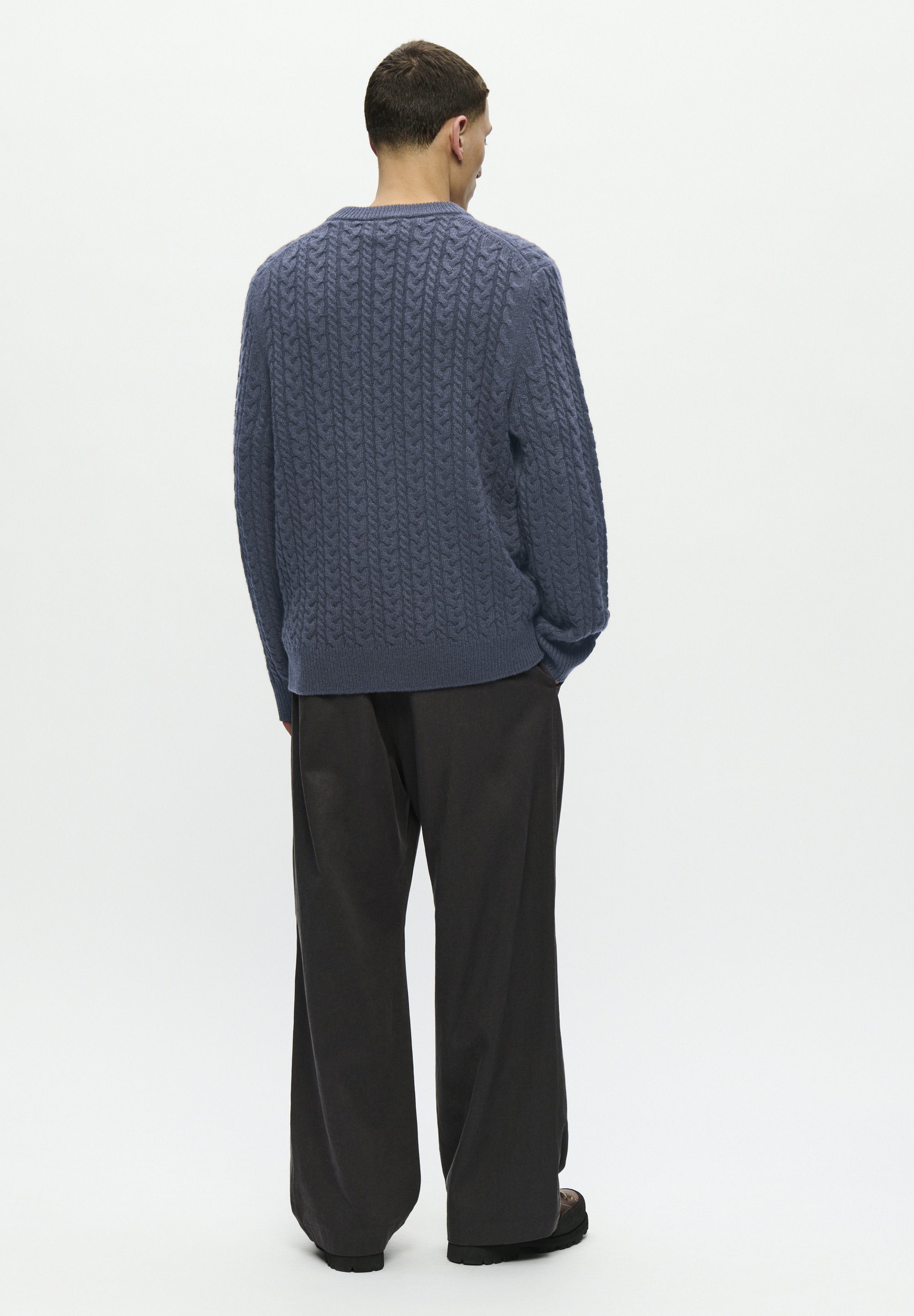 WOOD WOOD CREW NECK - Jumper - bluefin