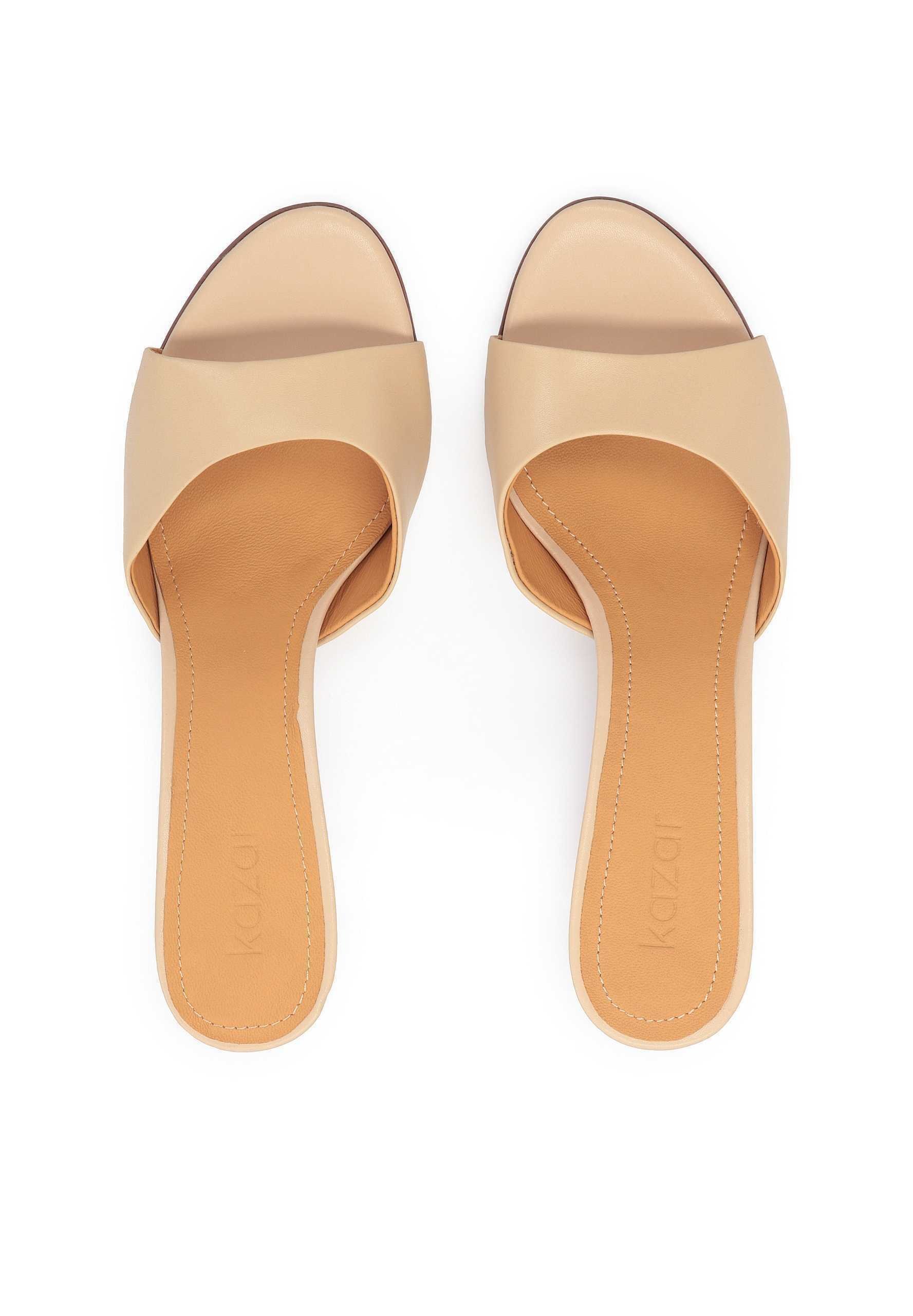 Kazar AUDE - Muiltjes met hak - beige