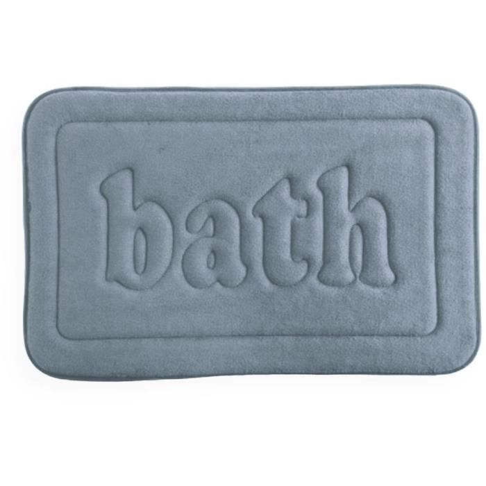 Alfombrilla de baño de espuma viscoelástica - HOY - UTILIDAD - 40 x 60 cm - Azul