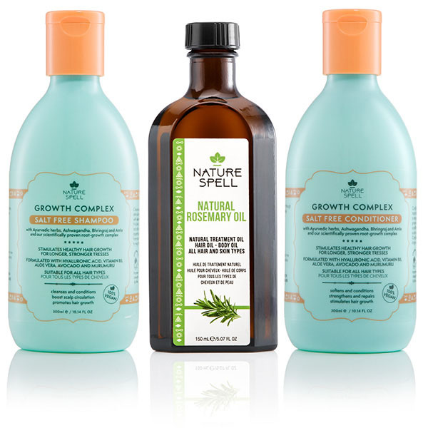 Šampon a kondicionér s rozmarýnovým olejem Nature Spell pro růst vlasů