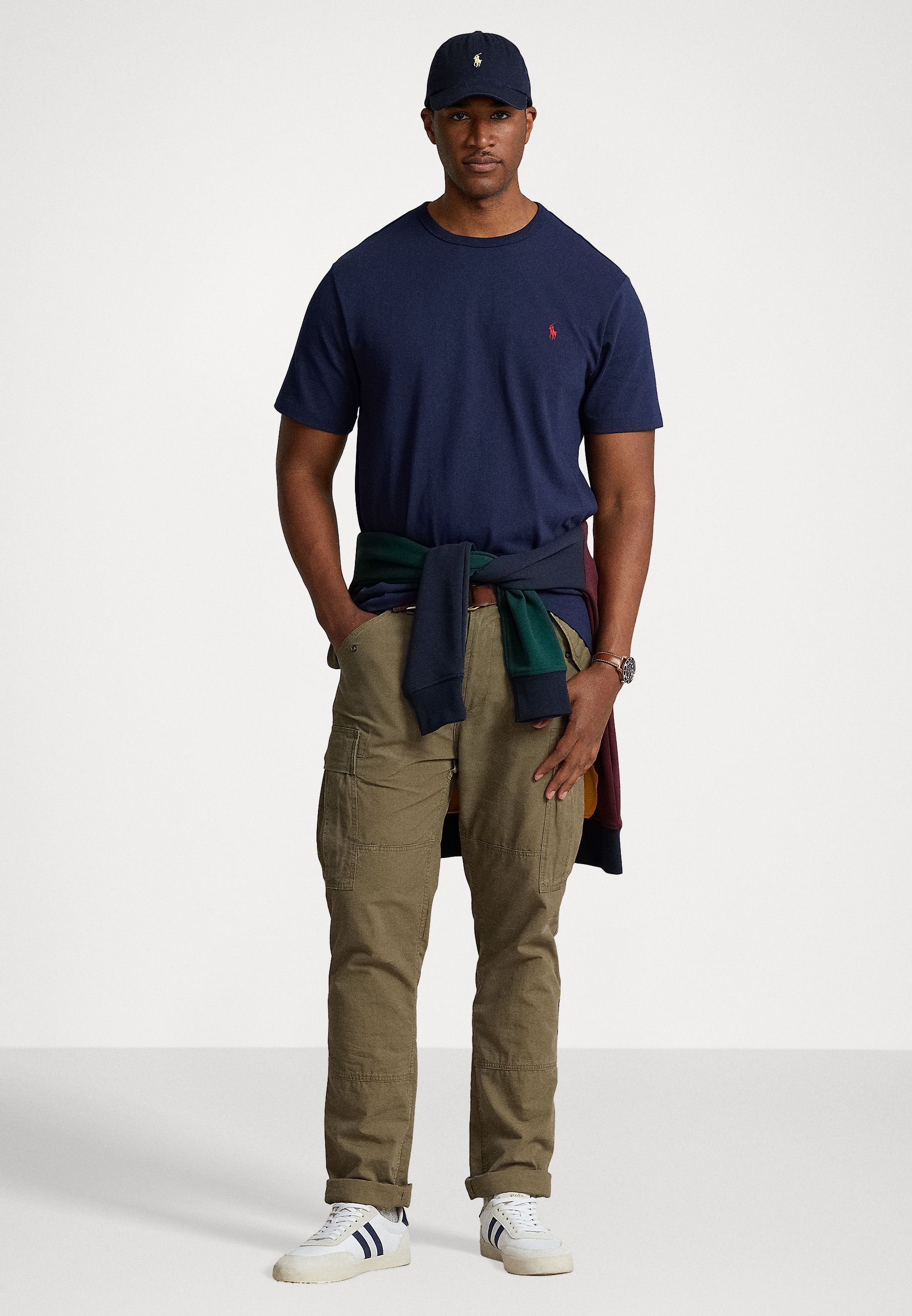 T-shirt Polo Ralph Lauren Big & Tall in jersey pesante - T-shirt basic - Newport Navy