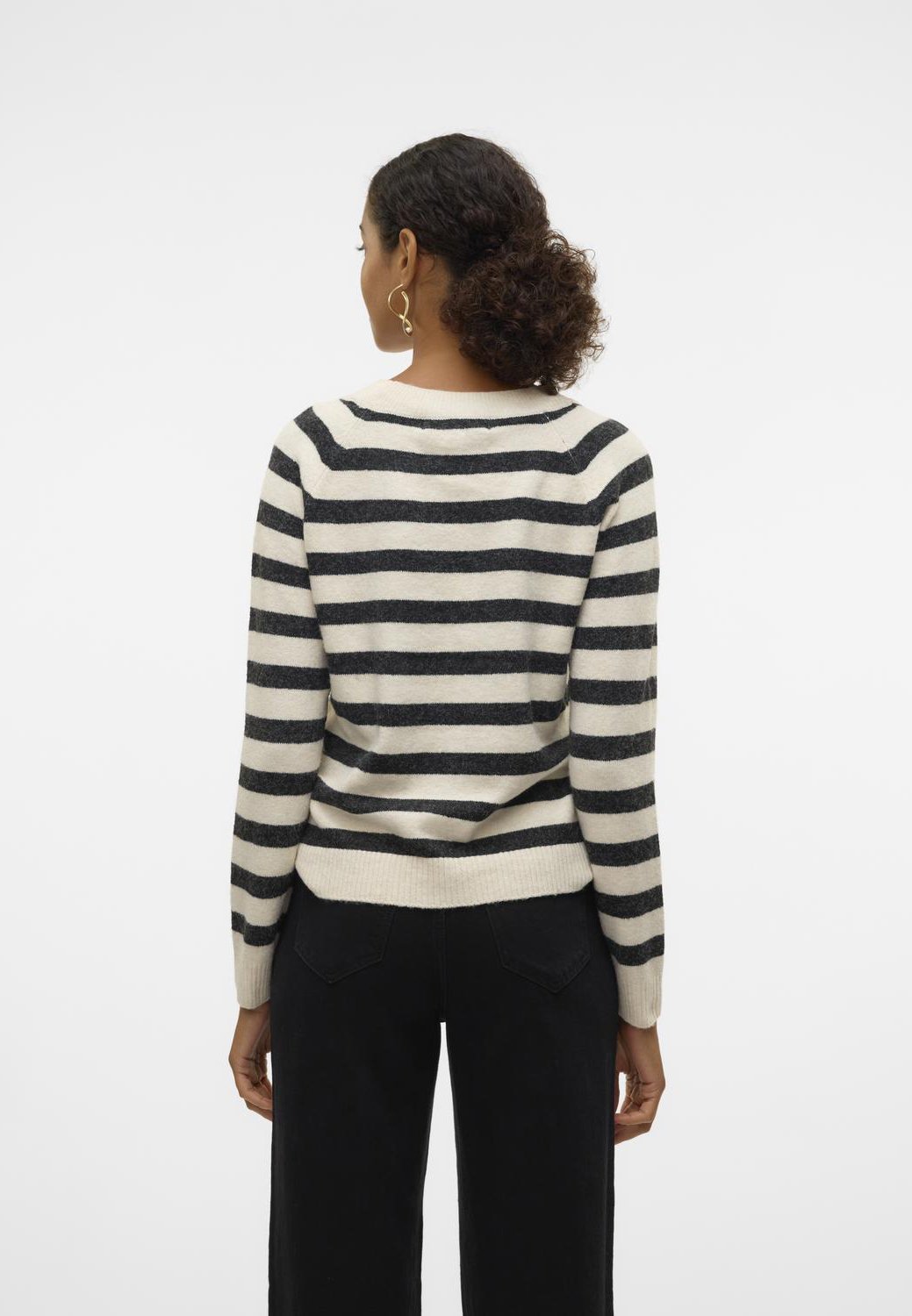 Vero Moda VMDOFFY - Pull - bouleau/noir