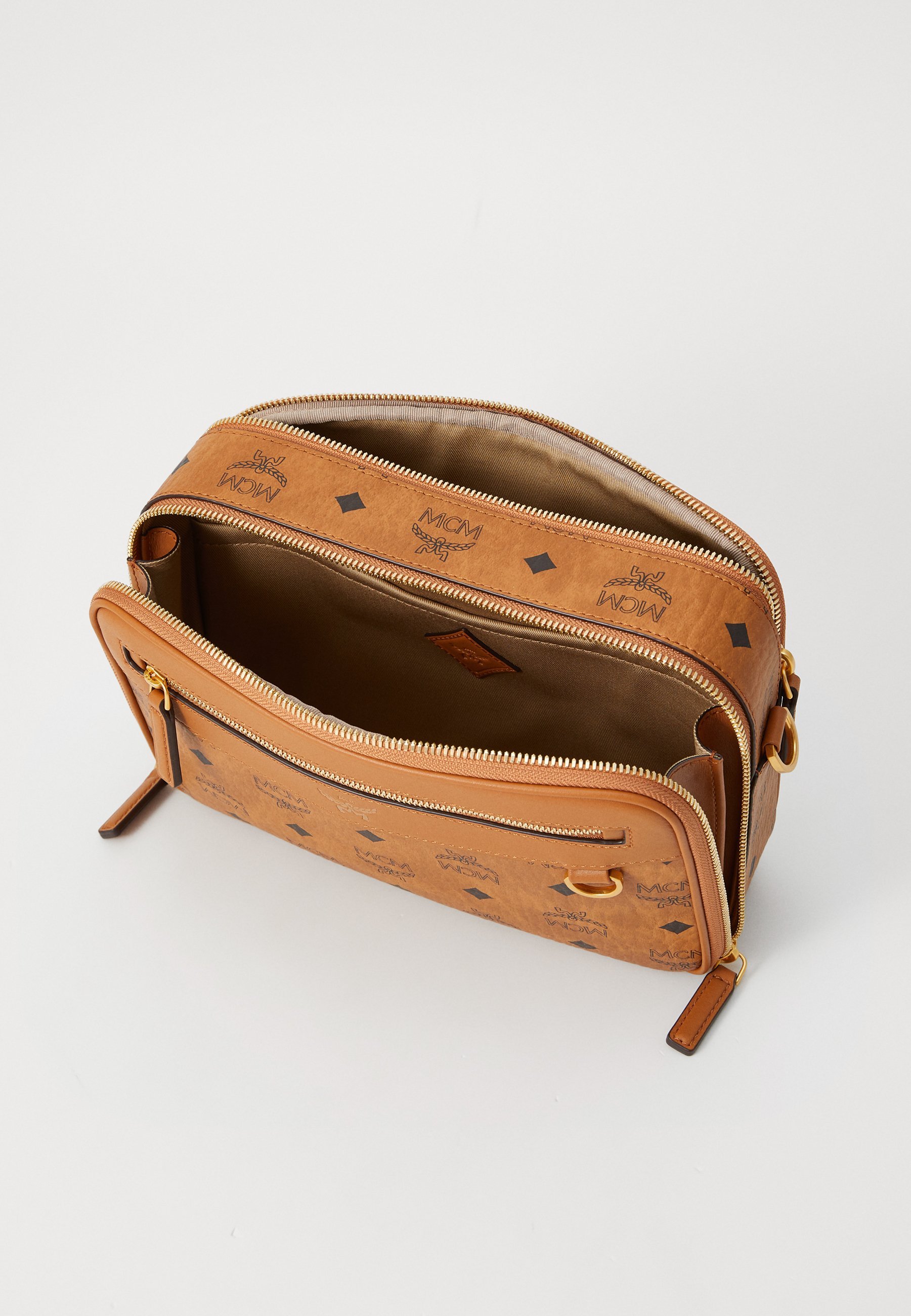 MCM CROSSBODY UNISEX - Torebka typu cross body - koniak