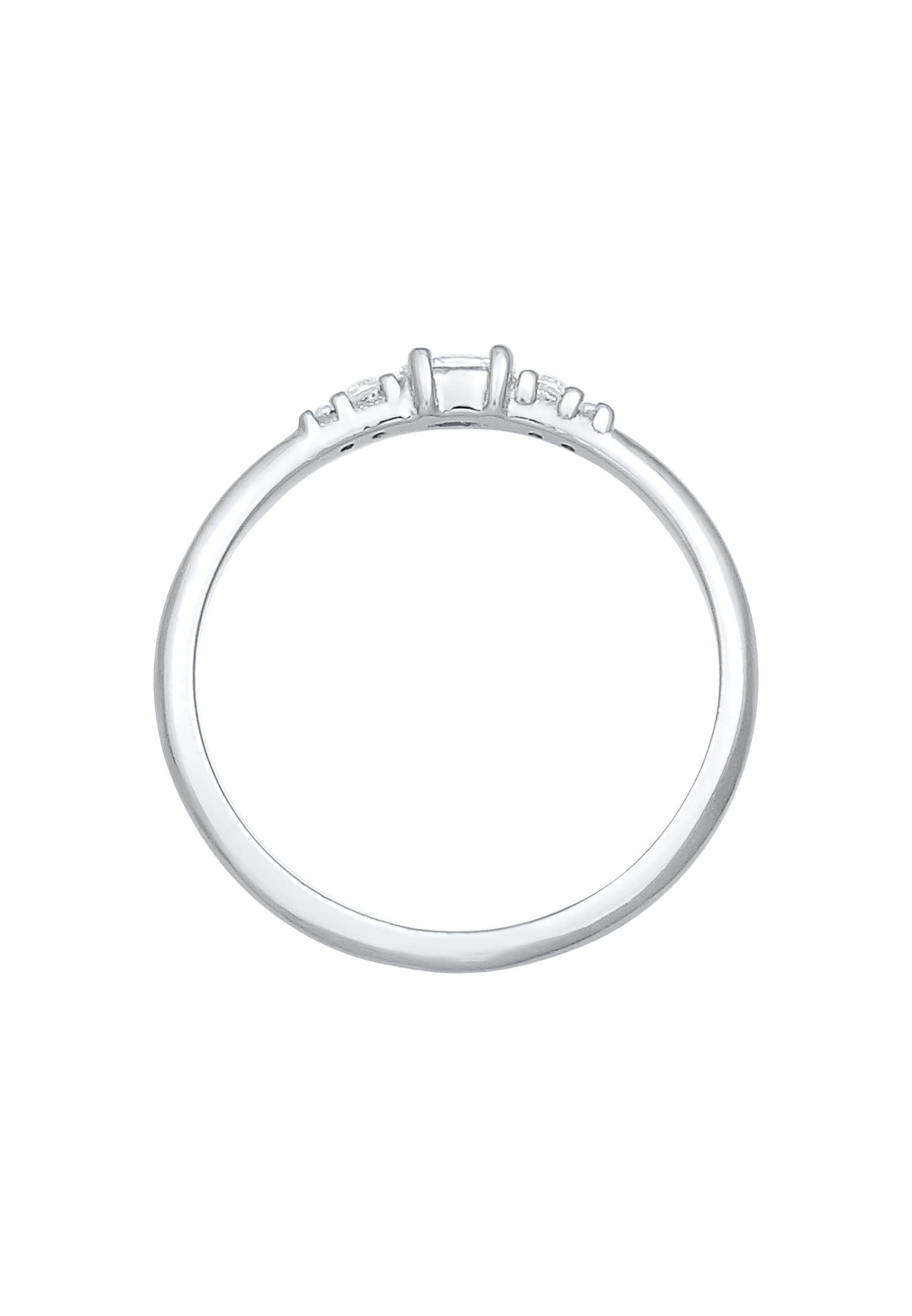 Elli Femmes Marquise Élégante Fiançailles avec Cristaux de Zirconium en Argent Sterling 925