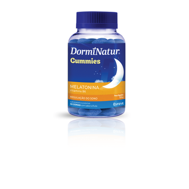 DormiNatur melatonin-vingummi for søvnregulering, 50 gummier.