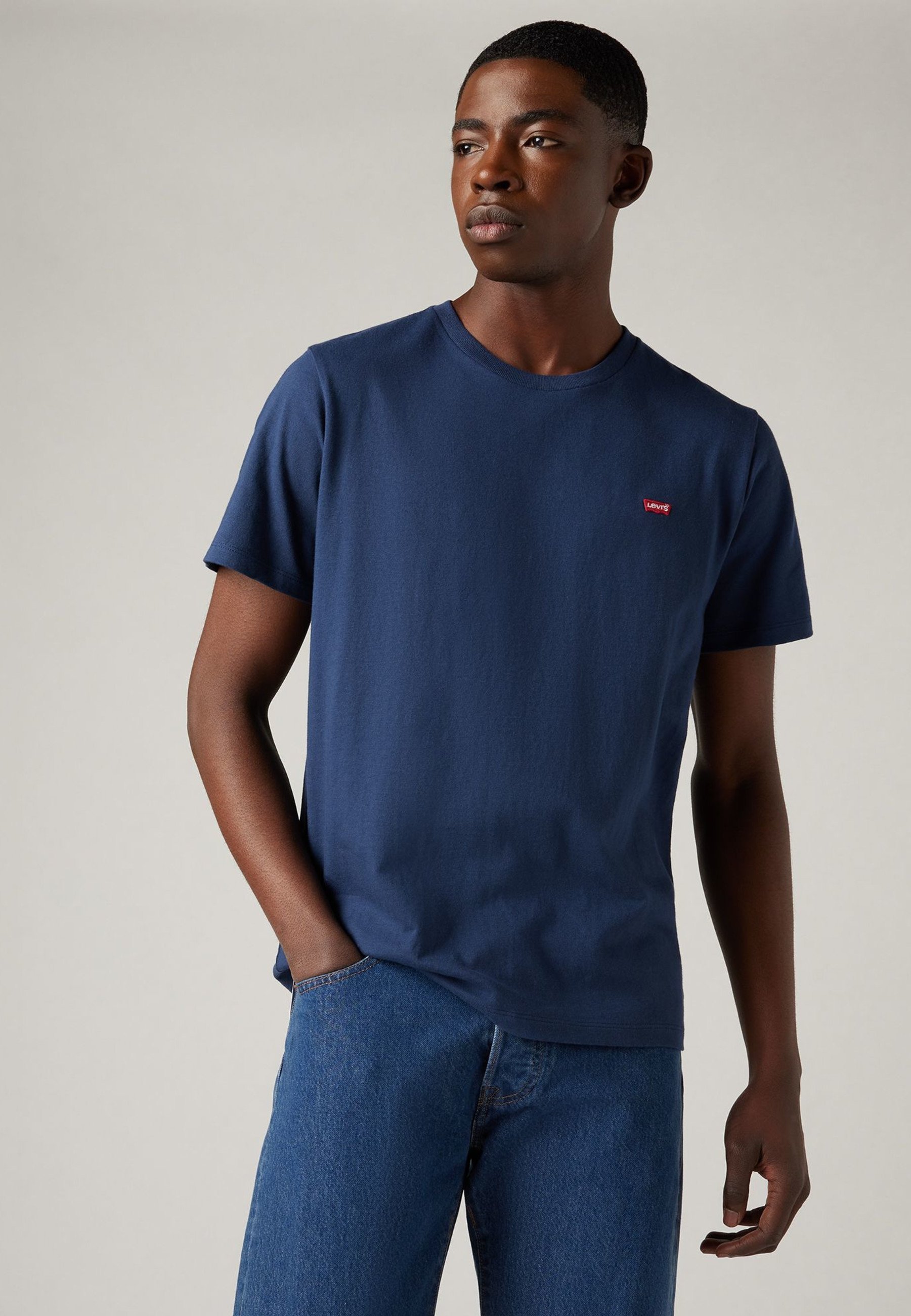 Levi's® ORIGINAL HOUSEMARK TEE - Basic T-shirt - nette blauwe kleur