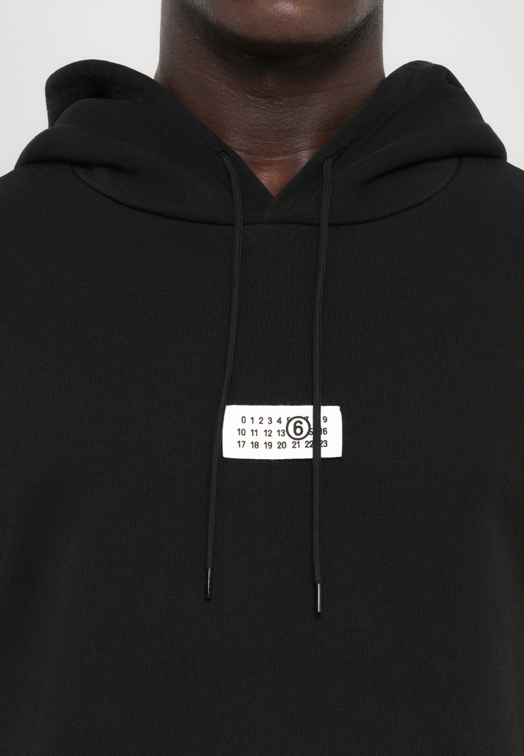 Felpa con cappuccio MM6 Maison Margiela - nera