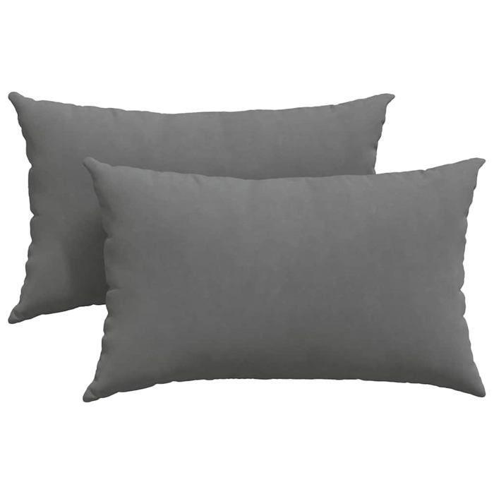 Coussins de canapé en tissu - vidaXL - Gris foncé - 50x30x18 cm - Housses amovibles - Rembourrage polyester