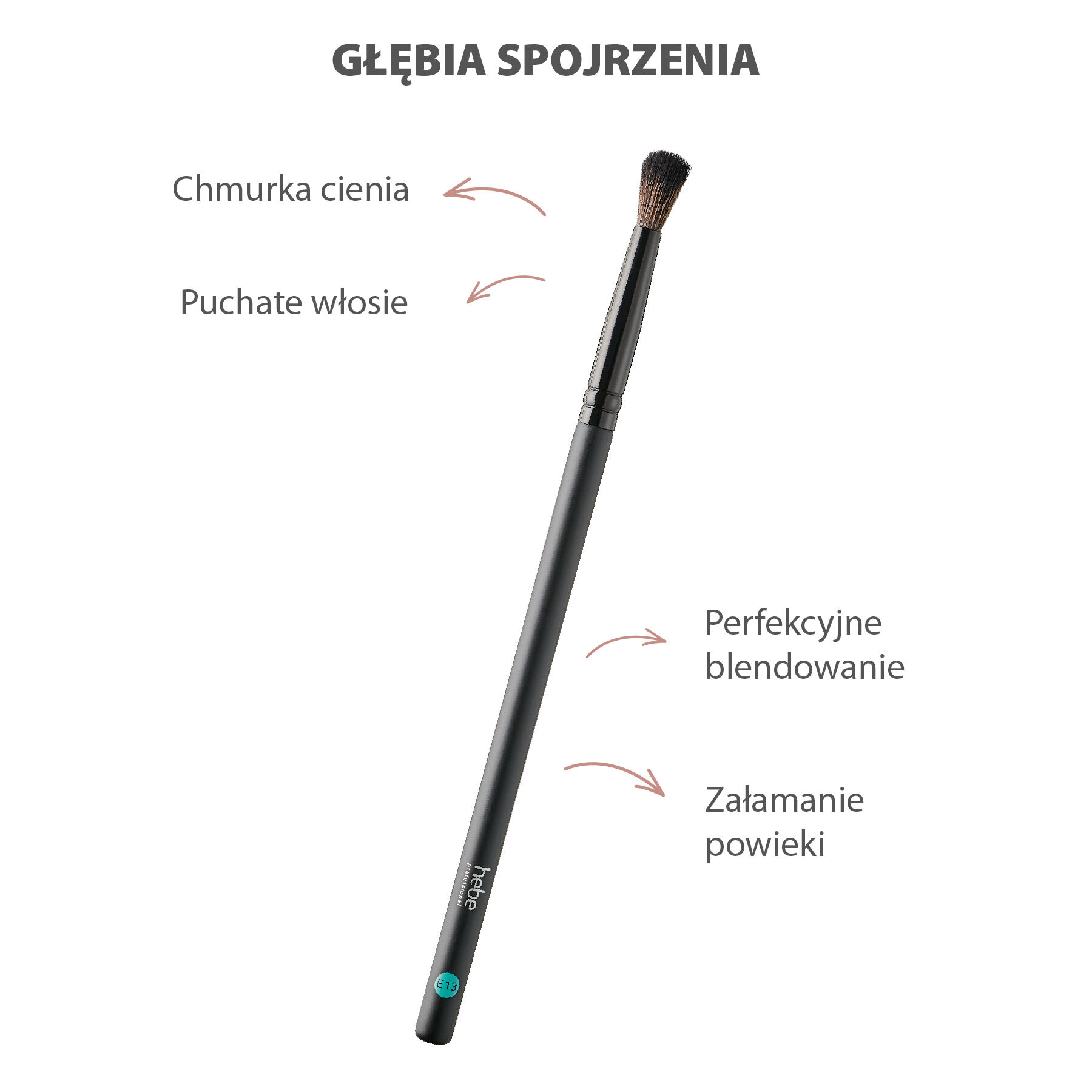 Profesionalni čopič za zabrisovanje gub Hebe