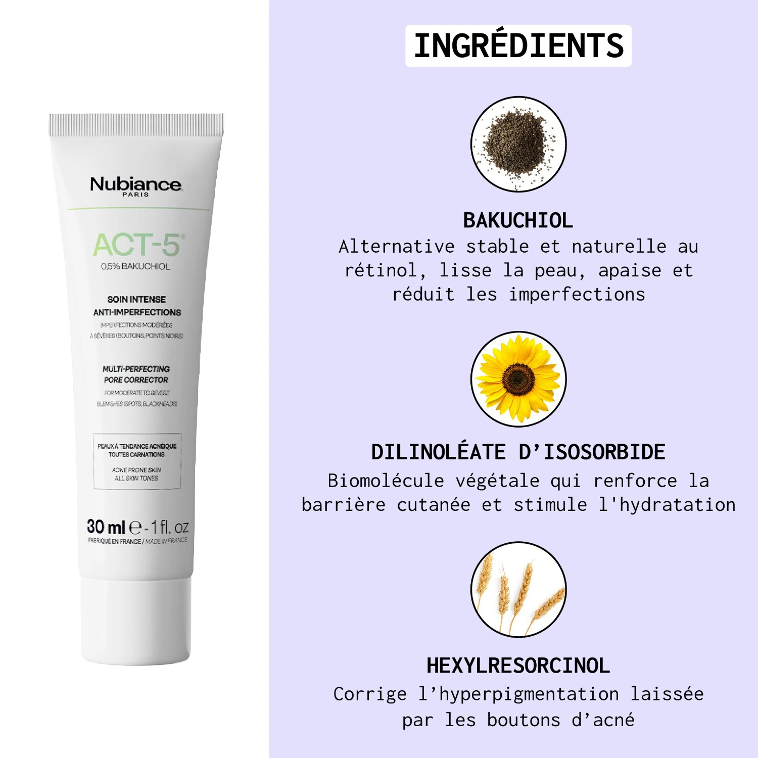 Nubiance ACT-5® - Soin intense Anti-imperfections