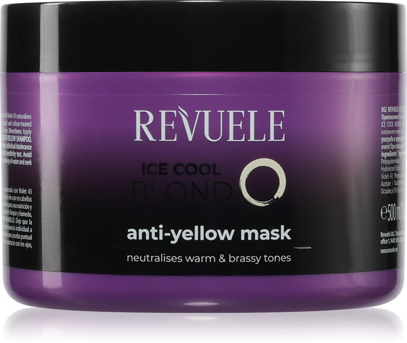 Máscara Antiamarelamento Revuele Ice Cool Blond para Cabelos Loiros