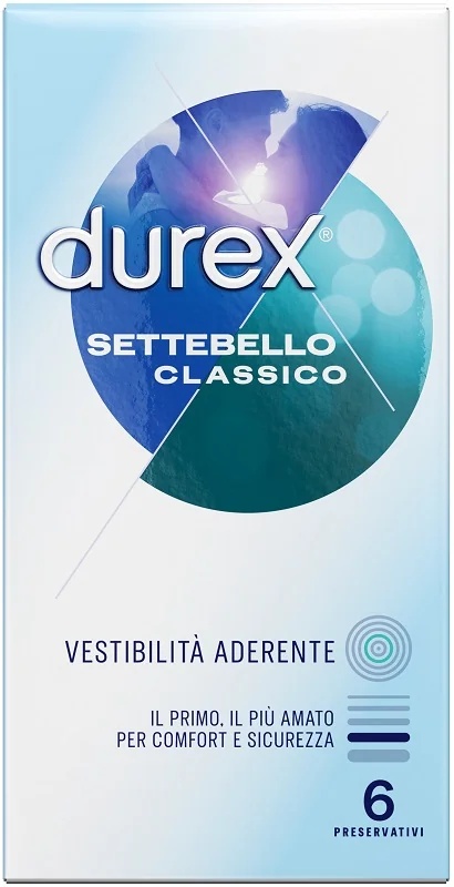 Durex Settebello Classic Kondome, 6 Stück