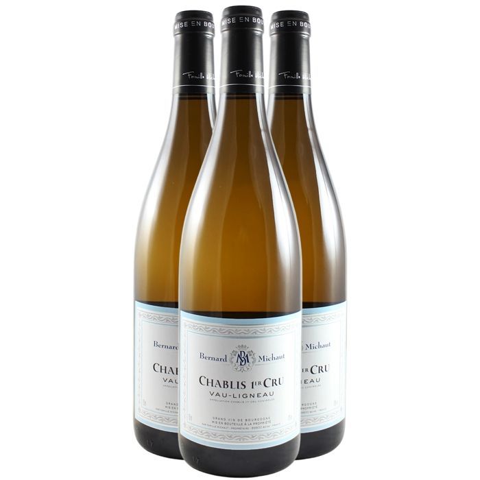 Domaine Michaut Chablis 1er Cru Vau Ligneau 2023 - Grand Vin Blanc de Bourgogne (3x75cl)