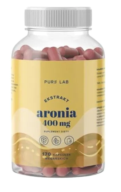 Pure Lab Z Aronii 400 mg Ekstrakt 170 Kapsułek